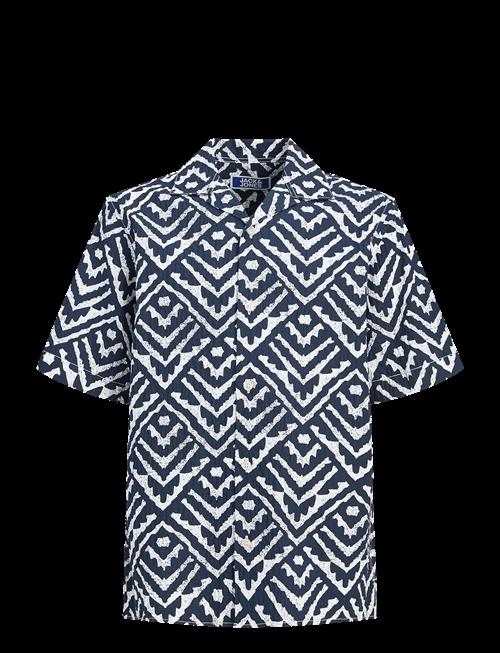 Jack & Jones | Jjmilo Seersucker Resort Shirt Ss Jnr | 152
