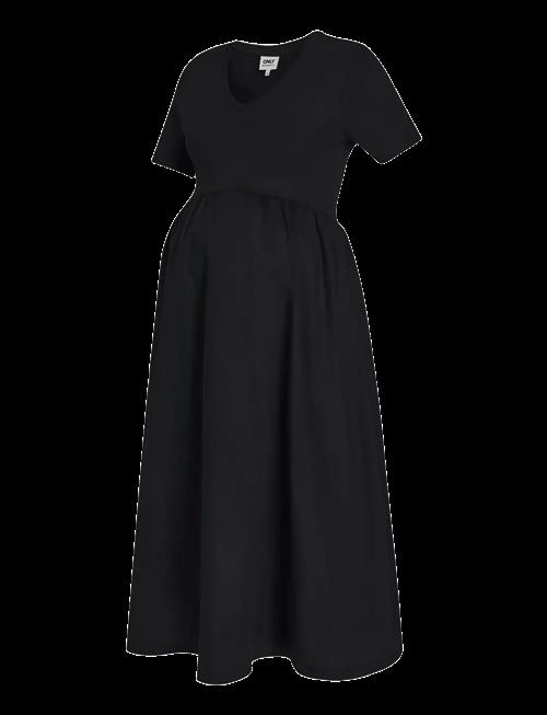 Only Maternity | Olmblomst S/S V-Neck Calf Mix Dress | M