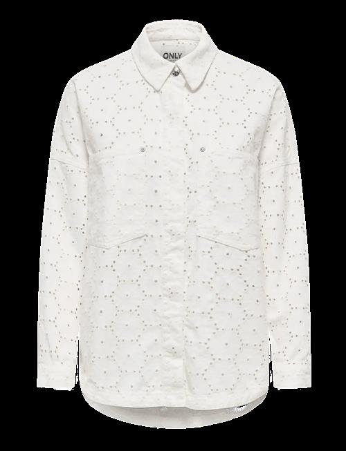 ONLY | Onljanine-Fio L/S Anglaise Shacket Pnt | M