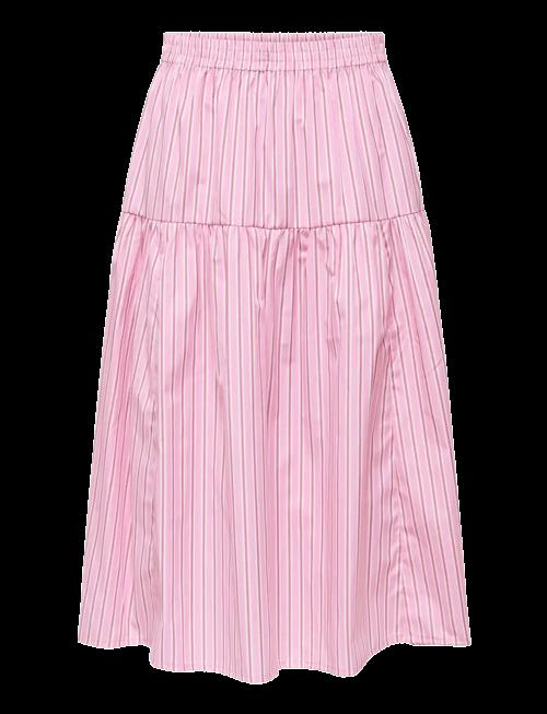 ONLY | Onlloris Striped Midi Elastic Skirt Wvn | M