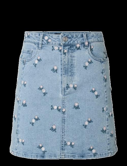 Pieces | Pcflora Hw Short Denim Emb Skirt Noos | XL