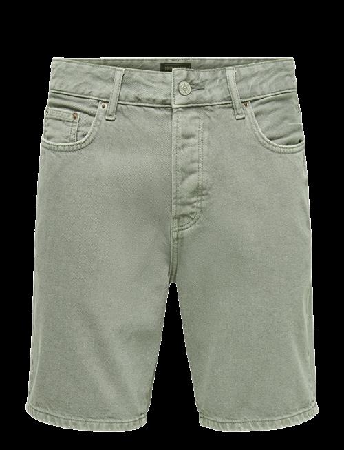 ONLY & SONS | Onsedge Green 7979 Tai Dnm Shorts Noos | M