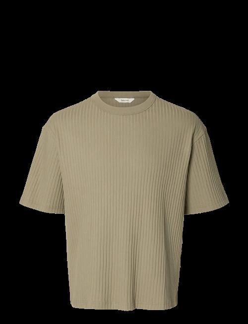 Selected | Slmrelaxsimon Ribbed Ss Tee | S