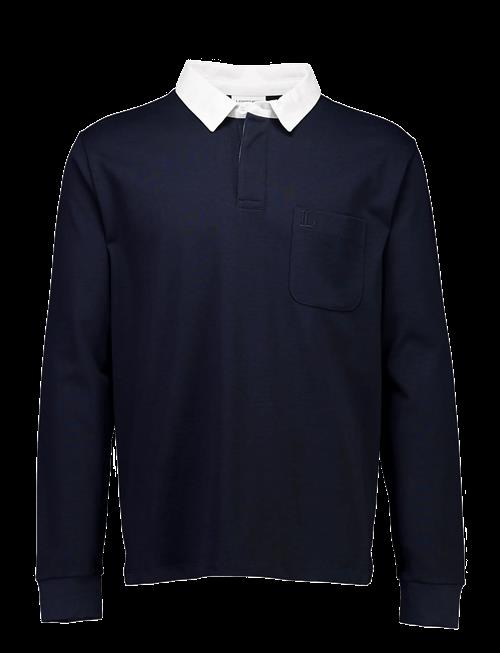 Lindbergh | Rugby Sweat Polo With Logo  L/S | XXXL