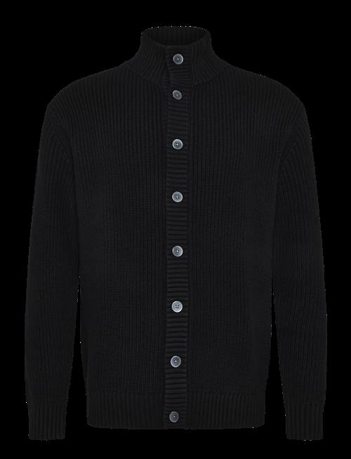 Lindbergh Black | 1927: Merino Blend Button Through Cardigan | L