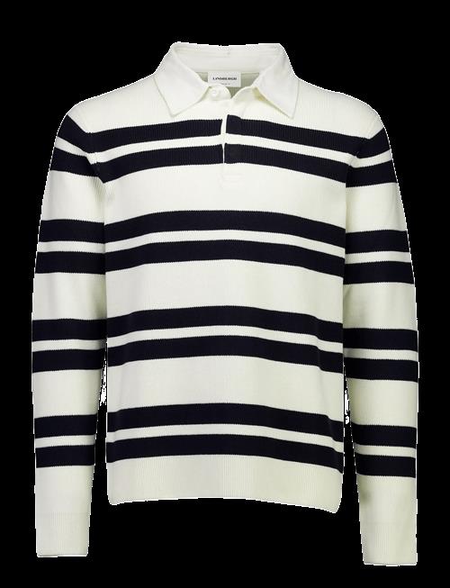 Lindbergh | Knitted Striped L/S Rugby Shirt | L