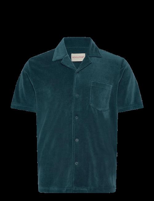 Revolution | Velour Short-Sleeved Cuban Shirt | M