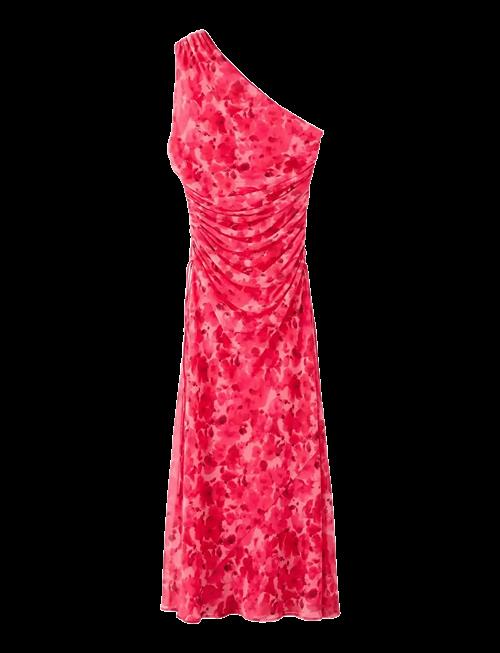 Mango | Asymmetrical Floral-Print Dress | L