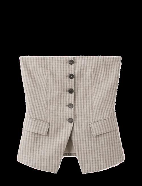 Mango | Bandeau Top With Buttons | XS