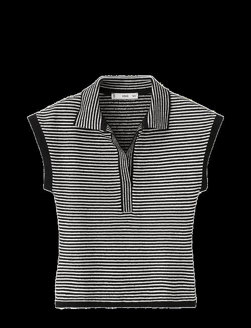 Mango | Striped Polo-Neck Sweater | M