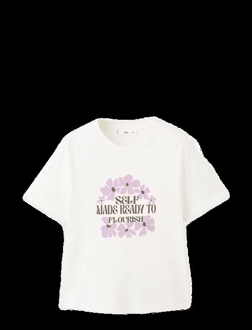 Mango | Printed Cotton-Blend T-Shirt | M