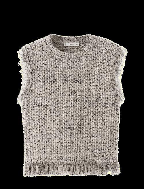 Mango | Tweed Top With Frayed Edge Finish | S
