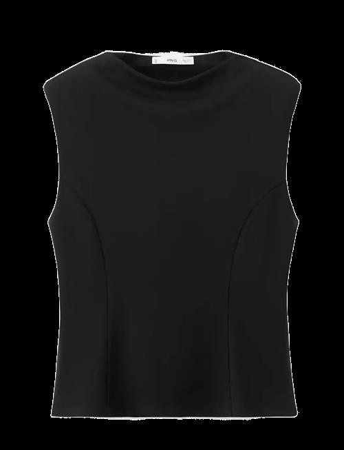 Mango | Peplum Shoulder Pad T-Shirt | M