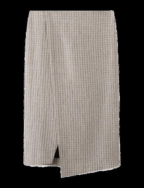 Mango | Check Wrap Skirt | 34