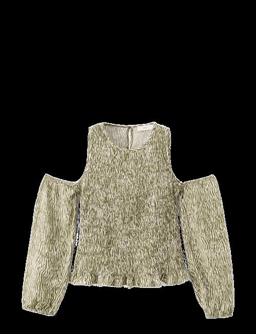 Mango | Ruched Cut-Out Blouse | M