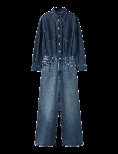 Mango | Buttons Denim Jumpsuit | XL