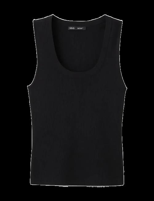 Mango | Round-Neck Knitted Top | S