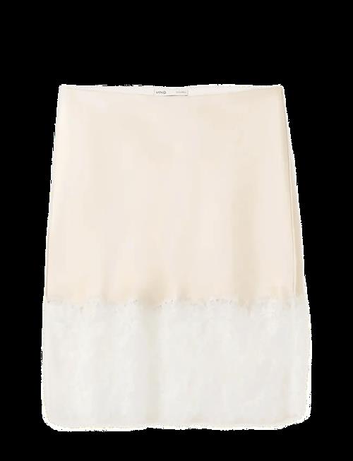 Mango | Lace Slip Skirt | M