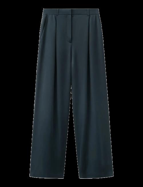 Mango | Satin Straight-Fit Trousers | M