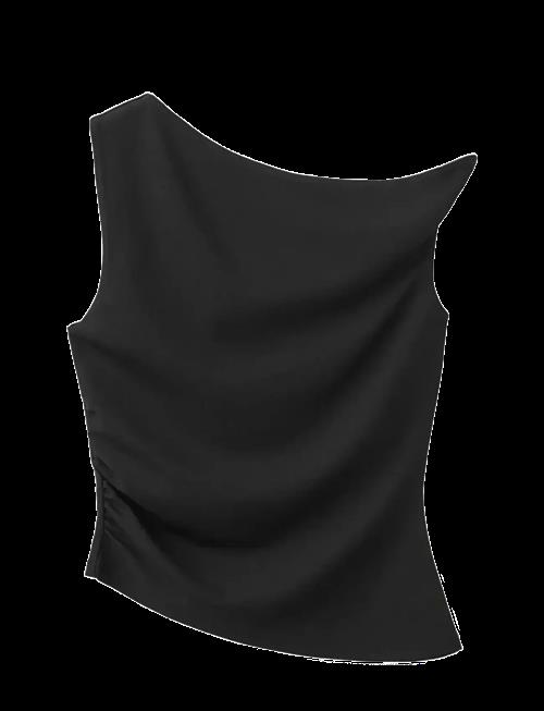 Mango | Asymmetrical Fitted Top | S