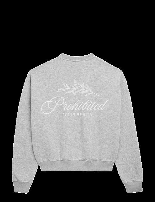 Prohibited | Pb Leaf Crew Neck Grey Melange | L
