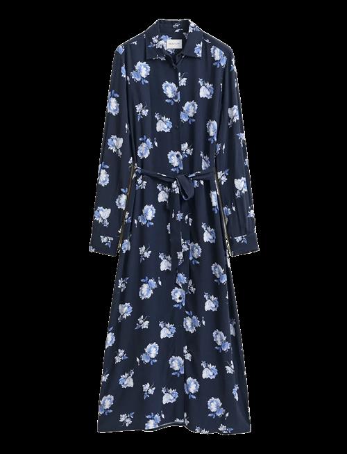 Gant | Floral Printed Fluid Shirt Dress | 34