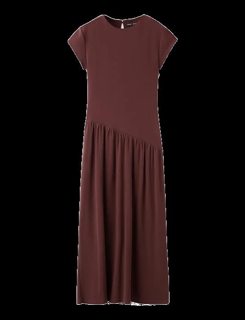 Mango | Asymmetric Cut Short-Sleeve Dress | S
