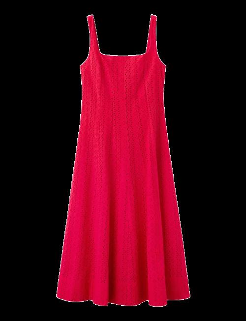 Mango | A-Line Dress With Broderie Anglaise Embroidery | XL