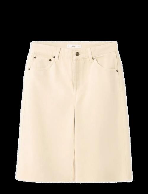 Mango | Low-Rise Denim Bermuda Shorts | 36