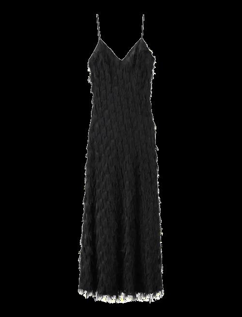 Mango | Long Dress With Frayed Finishes | L