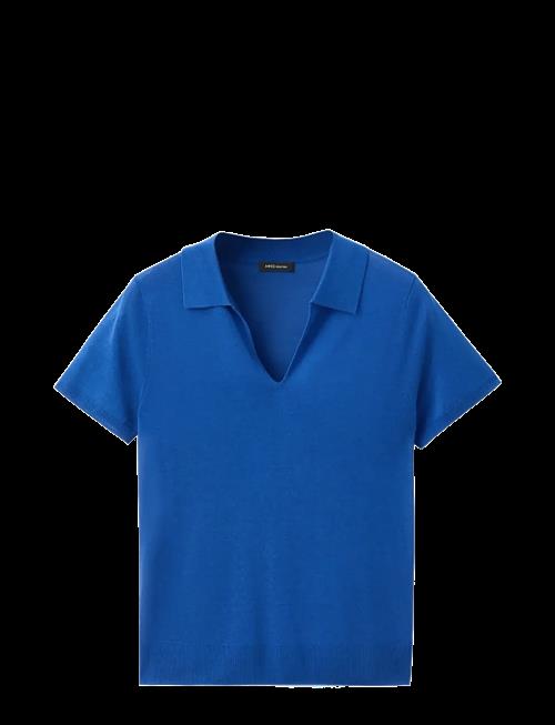 Mango | Fine-Knit Lyocell Polo Shirt | S