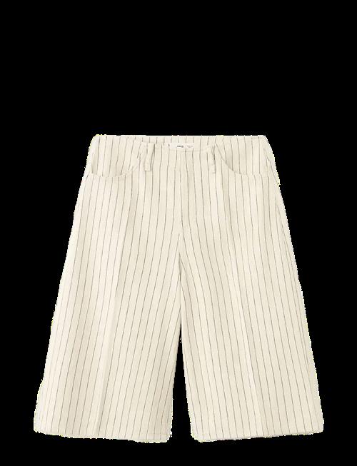 Mango | Mid-Rise Striped Bermuda Jorts | 34