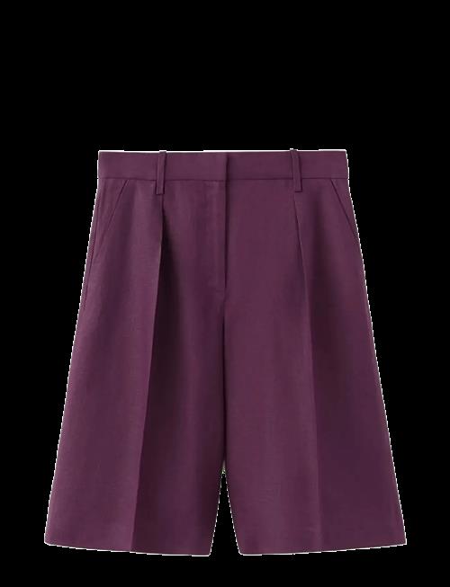 Mango | Straight Linen Bermuda Shorts | 36