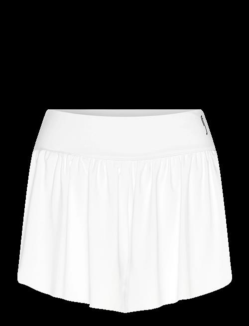 RS Sports | Women's Court Pleated Shorts (Brown/White,L,St) | L