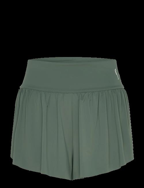 RS Sports | Women's Court Pleated Shorts (Brown/White,L,St) | XS
