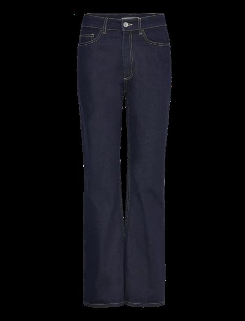 Mango | High-Waisted Straight-Fit Rinse-Wash Jeans | 32