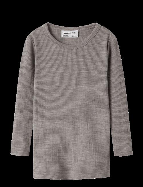 name it | Nmnwax Wool Rib Ls Top Noos | 104
