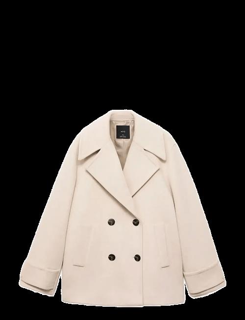 Mango | Double-Breasted Wool-Blend Coat | L