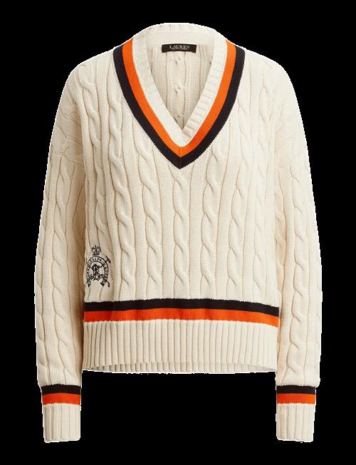 Lauren Ralph Lauren | Cable-Knit Cotton Cricket Sweater | M