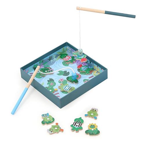 Vilac Happy Frog Fiskespil Multi  Multi One Size  Blå  One Size  Drenge, Piger