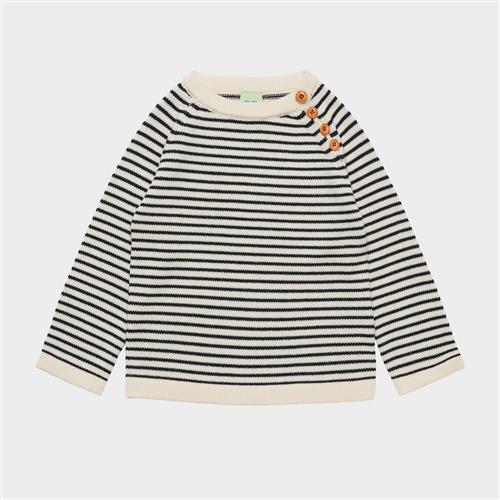 FUB Trøje Ecru Navy  Ecru Navy 90 cm Uld Marineblå  90 cm  Drenge, Piger