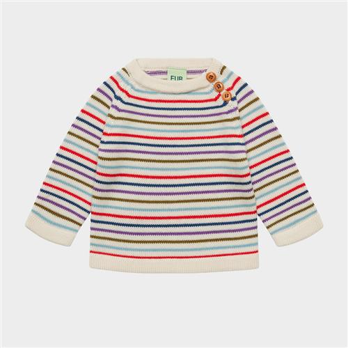 FUB Babytrøje Anniversary Stripe  Anniversary Stripe 68 cm Uld Creme  68 cm  Drenge, Piger