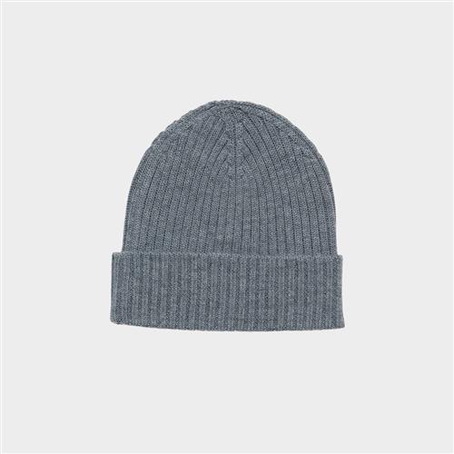 FUB Ribbeanie Steel  Steel 90/100 cm Uld Grå  90/100 cm  Drenge, Piger