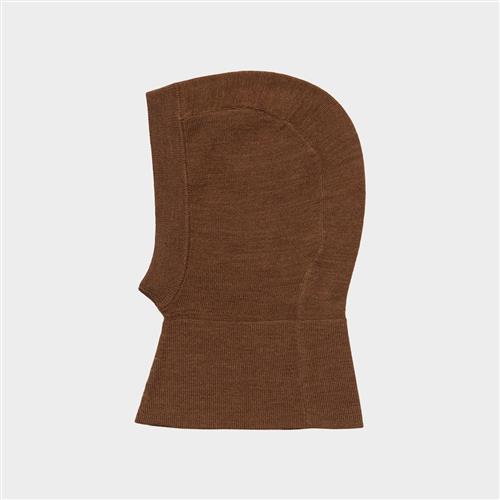 FUB Baby-balaclava I Ekstra Fin Kvalitet Hazel Melange  Hazel Melange 80/86 cm Uld Brun  80/86 cm  Drenge, Piger
