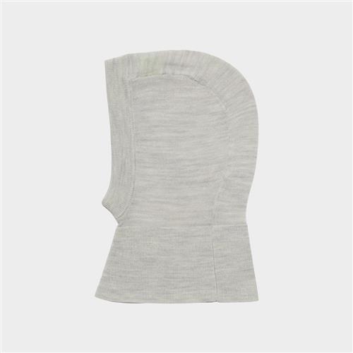 FUB Baby-balaclava I Ekstra Fin Kvalitet Light Grey Melange  Light Grey Melange 74/80 cm Uld Grå  74/80 cm  Drenge, Piger
