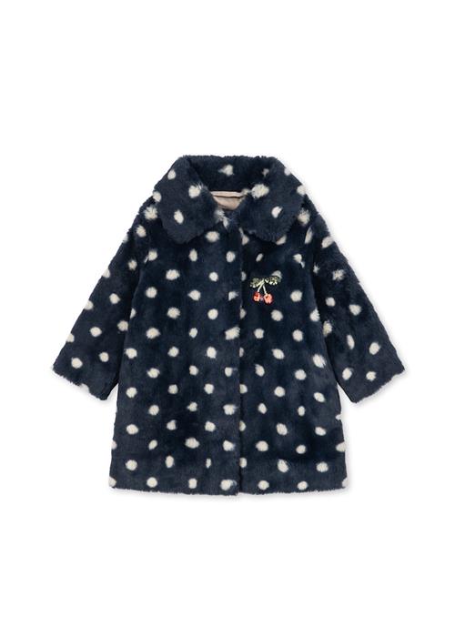 Konges Sløjd Fuzzie Frakke Dot Nuit  Dot Nuit-7-8Y  Sort  7-8 år  Piger