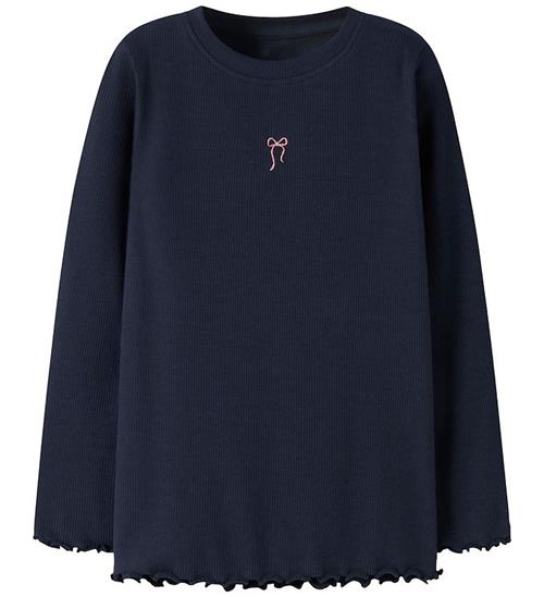 Name It Bluse - Rib - NmfVivemmas - Navy Blazer/Bow