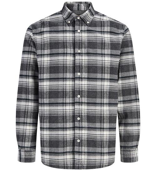 Jack & Jones Skjorte - JprBlustanley - Flannel - Charcoal Gray