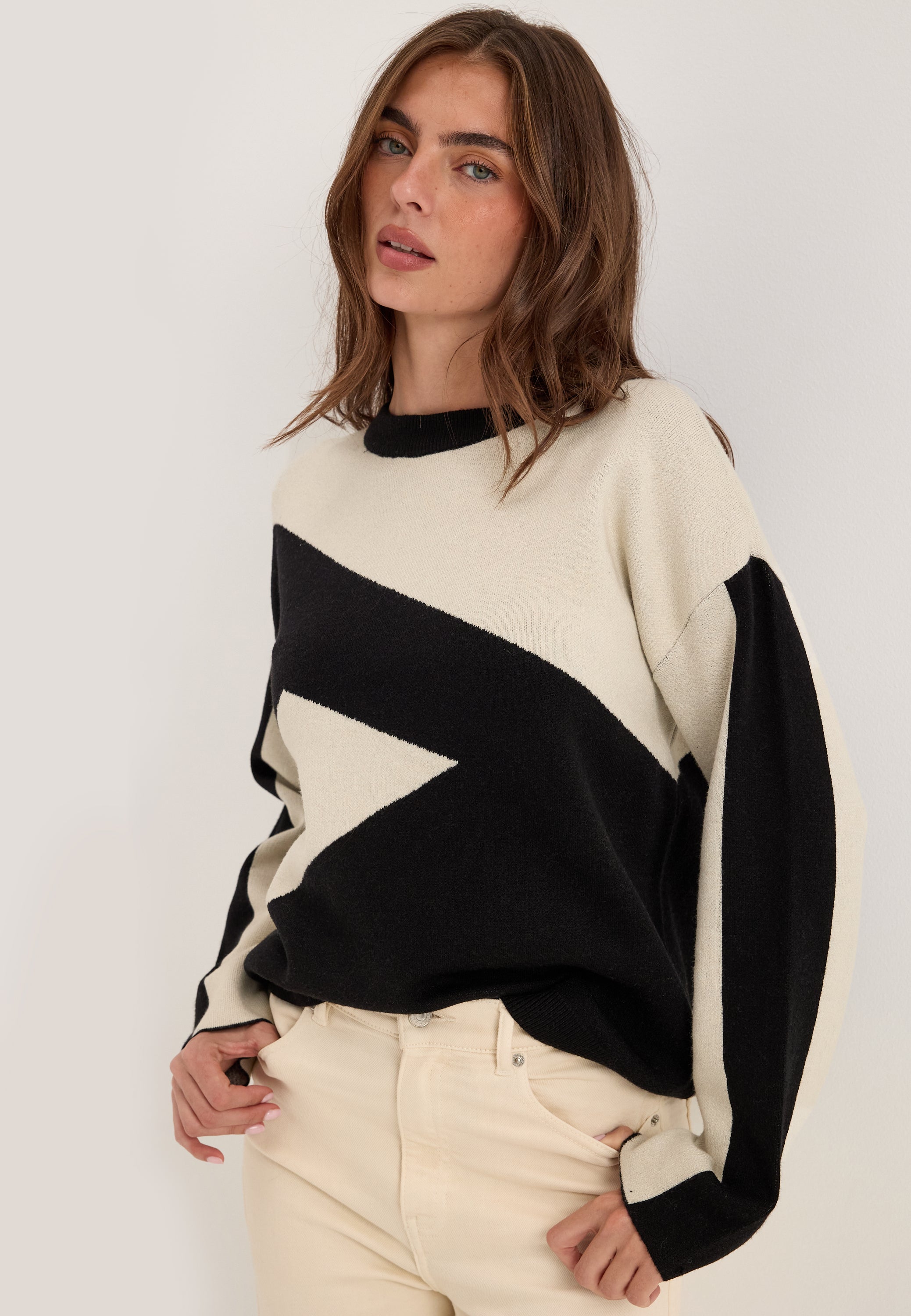 OBJECTCOLLECTORSITEM Objray O-neck L/S RE KNIT PULLOVER