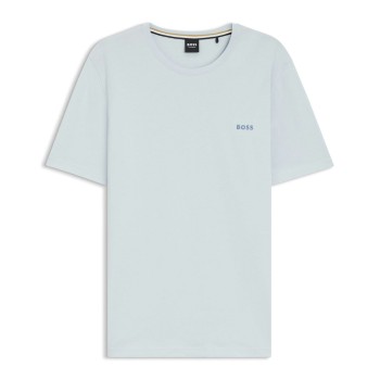 BOSS Mix and Match T-shirt With Logo Lyseblå bomuld X-Large Herre